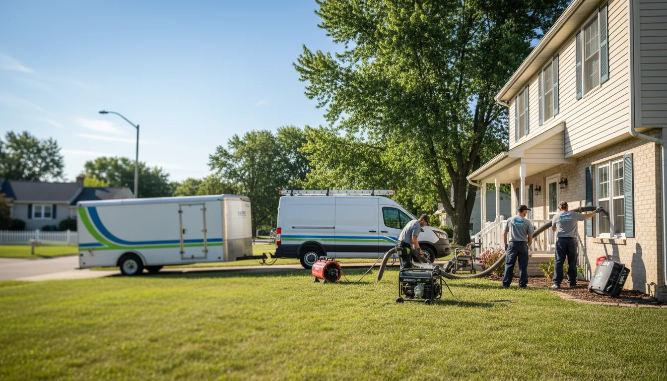 Flooded Basement Restoration And Cleanup With Repair in Exline, IA near me